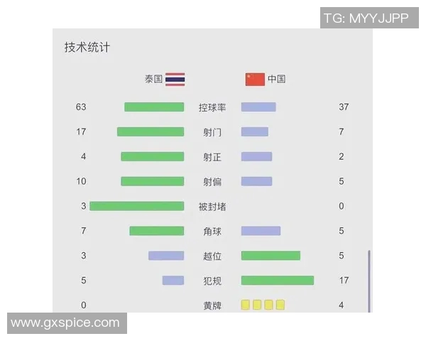 中国与泰国足球比赛控球率分析及其对比赛结果的影响探讨